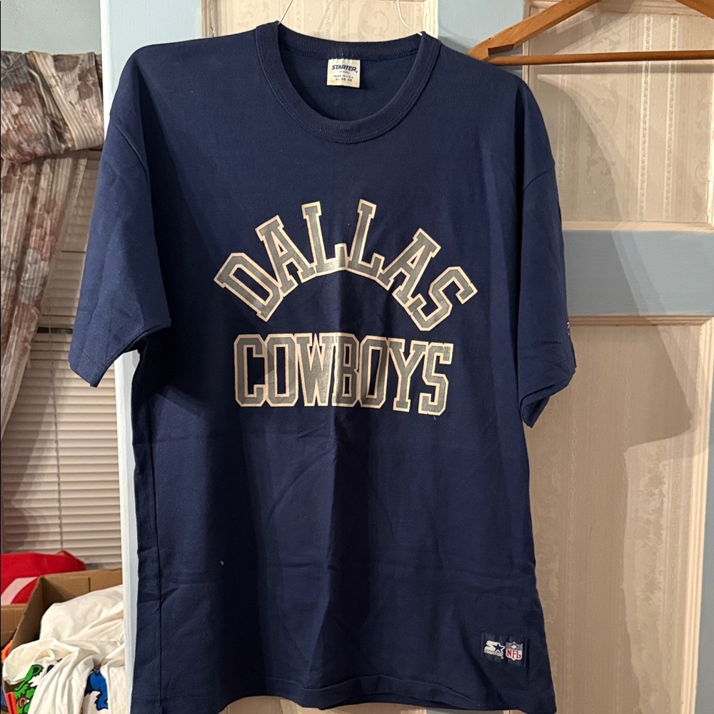 STARTER Dark Blue Dallas Cowboys Tee